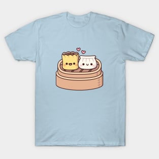 Cute Siu Mai And Har Gow Dumplings Dim Sum Food T-Shirt